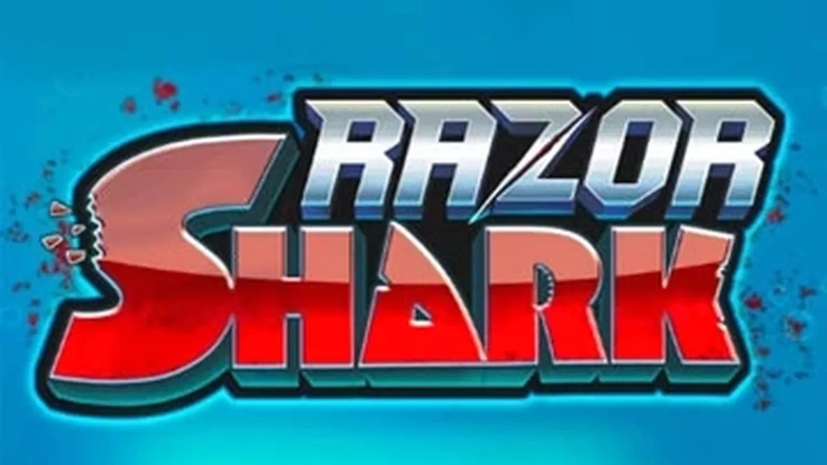 Tampilan layar permainan slot Razor Shark yang menampilkan simbol hiu dan elemen bawah laut.